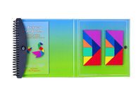 Blocs constitutifs magnétiques de couleur du Tangram CMYK de voyage d'enfants en bas âge