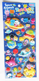 Autocollants gonflés personnalisés Décoration Autocollants en mousse en PVC 3D Impression offset pour enfants