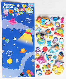 Autocollants gonflés personnalisés Décoration Autocollants en mousse en PVC 3D Impression offset pour enfants