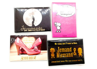 Magnet de réfrigérateur en fer blanc sur mesure, Magnet de réfrigérateur souvenir 54 X 78 mm Taille