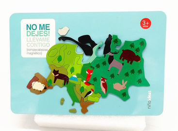 Autocollant magnétique pour réfrigérateur ROHS Magnet de puzzle de réfrigérateur en papier pour les enfants qui apprennent et jouent