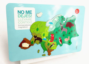 Autocollant magnétique pour réfrigérateur ROHS Magnet de puzzle de réfrigérateur en papier pour les enfants qui apprennent et jouent