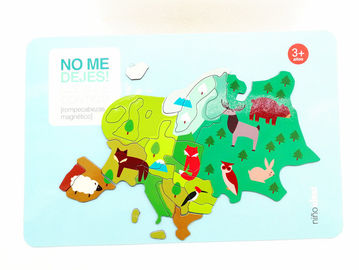 Autocollant magnétique pour réfrigérateur ROHS Magnet de puzzle de réfrigérateur en papier pour les enfants qui apprennent et jouent