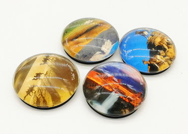 Impression personnalisée sur photo Magnet de réfrigérateur à dôme de verre Magnet de réfrigérateur pour les promotions de souvenirs