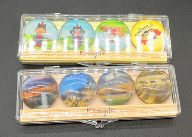 Impression photo Magnéte de réfrigérateur pour souvenir touristique sur mesure Cadeau Dôme de verre de cristal réfrigérateur Magnéte Boîte en plastique Emballage de différentes tailles