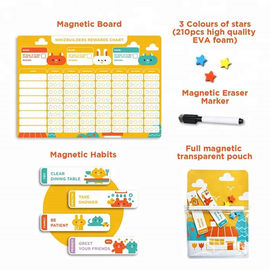 Tableau de récompenses d'étoiles magnétiques pour enfants comprend des étoiles magnétiques et des suggestions d'activités