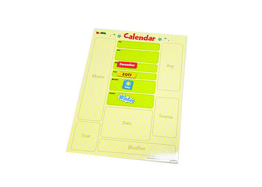 Calendrier d'effacement à sec magnétique pour réfrigérateur 11' x 8'