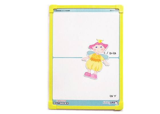 11' x 9,5' carte blanche magnétique à effacer à sec avec bordure en plastique et corde pour enfants et bureau