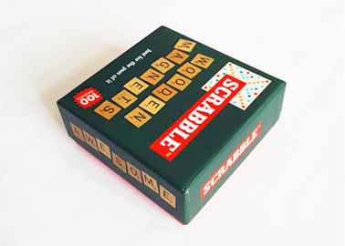Scrabble Magnéte de réfrigérateur avec des alphabets et des chiffres magnétiques en bois 4 Symboles mathématiques inclus