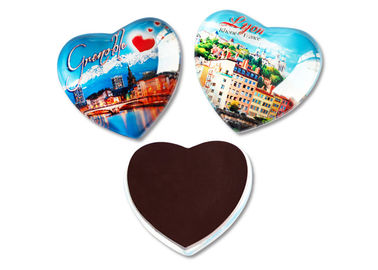 35 mm aimant de réfrigérateur personnalisé Dôme de verre cristallin Touriste Souvenir Frigideur aimants