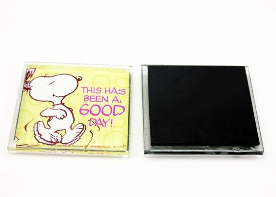 Magnets de réfrigérateur en verre fort et durable, autocollant de réfrigérateur acrylique magnétique