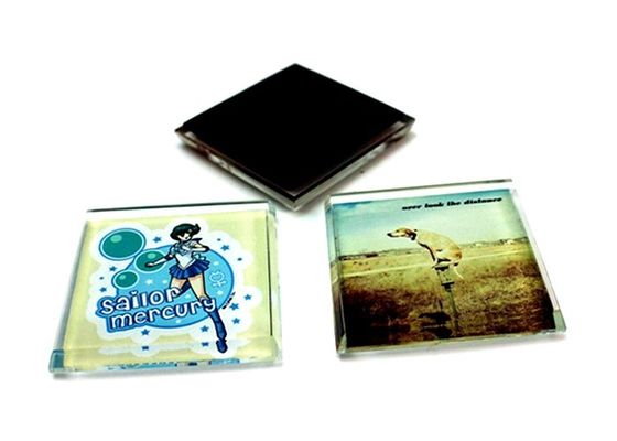 Magnets de réfrigérateur en verre fort et durable, autocollant de réfrigérateur acrylique magnétique