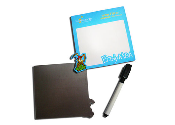 Magnéte de réfrigérateur mini-tableau blanc personnalisé à effacer à sec avec stratification à effacer à sec spéciale et support magnétique puissant