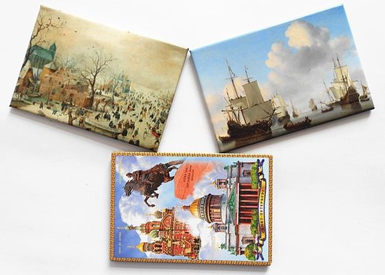 Magnéte de réfrigérateur en fer blanc 78 x 54 mm Magnéte de réfrigérateur en souvenir