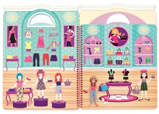 Autocollants gonflables 3D, ensembles d'activités d'autocollants gonflables avec thèmes de sirène et de fée à habiller et design portable pour le jeu indépendant