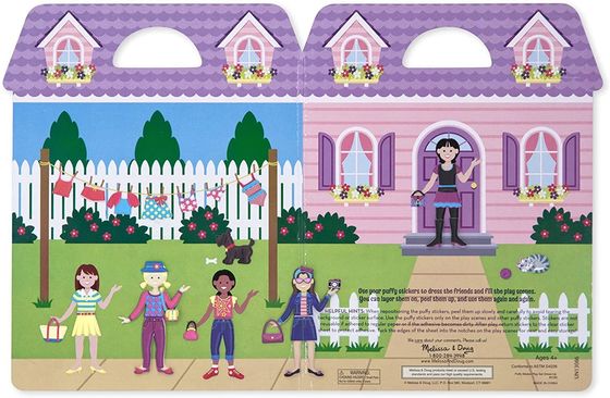 Autocollants gonflables 3D, ensembles d'activités d'autocollants gonflables avec thèmes de sirène et de fée à habiller et design portable pour le jeu indépendant