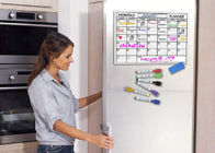Souillez le calendrier sec d'effacement d'aimant extérieur résistant de réfrigérateur pour le réfrigérateur