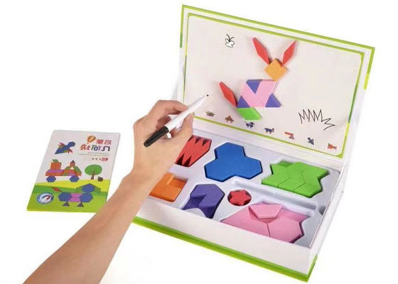 Ensemble d'activités magnétiques colorées en mousse EVA, puzzles de formes magnétiques pour tout-petits, jouet éducatif pour améliorer la pensée logique et la créativité
