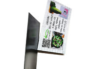 Carte nominative de papier personnalisée d'autocollant d'aimant de réfrigérateur de la carte de visite professionnelle de visite 55MM