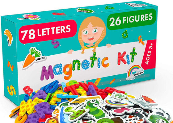 Ensemble d'activités magnétiques colorées en mousse EVA, puzzles de formes magnétiques pour tout-petits, jouet éducatif pour améliorer la pensée logique et la créativité