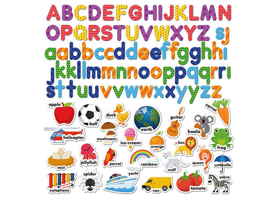 Ensemble d'activité magnétique non toxique et écologique avec magnéte de réfrigérateur en mousse EVA Alphabets numéros pour l'éducation de la petite enfance