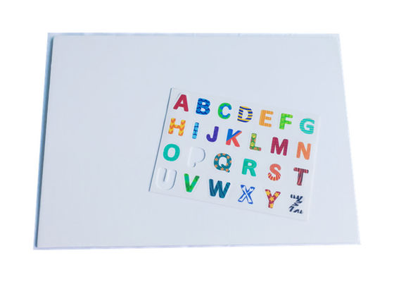 Alphabets et chiffres réutilisables TPE écologique lettres et chiffres statiques autocollants non toxiques matériau doux durable pour les écoles