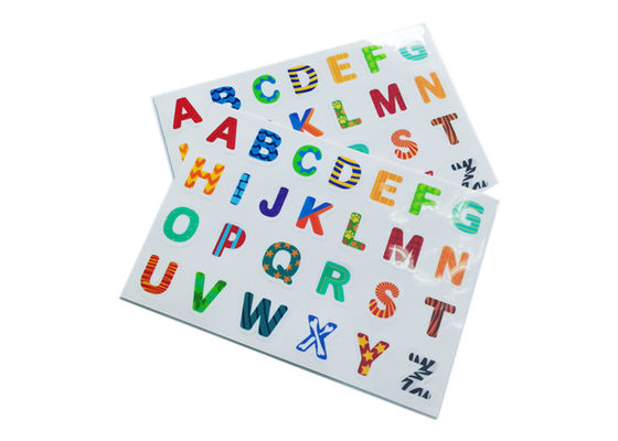 Alphabets de bande et autocollants réutilisables de nombres pour des enfants éducatifs, des lettres des enfants statiques et des nombres AUCUNE colle
