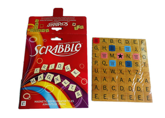 ASTM F963 Mot de Magnet de réfrigérateur Jeu de mots Crabble Réfrigérateur portable Mots aimantés