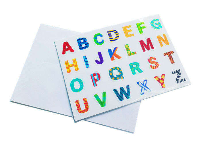 Alphabets et chiffres magnétiques TPE Lettres et chiffres statiques Autocollants sans colle Non toxique Eco-friendly Outils éducatifs durables